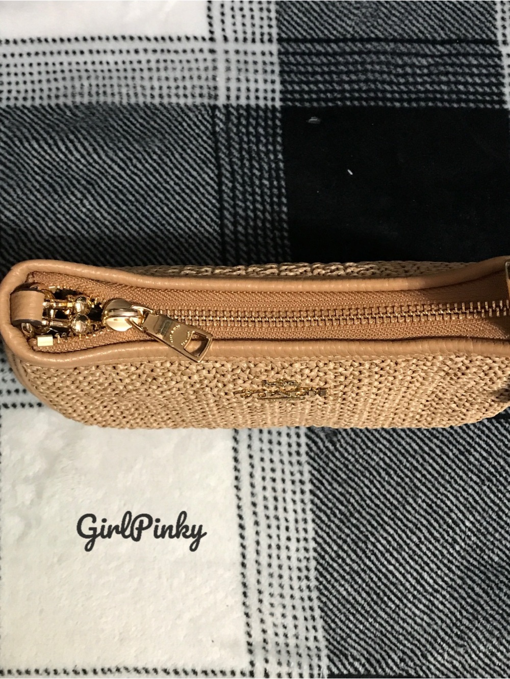 COACH Teri Shoulder Bag With Charm CEC43 straw/Im/Toast NEW RELEASE WITH TAGS!! - Picture 6 of 8